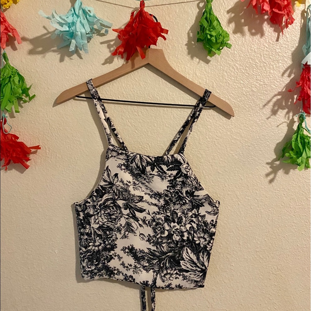 Halter Top | Handmade | Floral Print | M/L